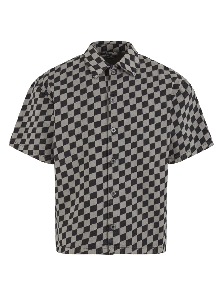 Short Sleeve Shirt in blacklasercheck