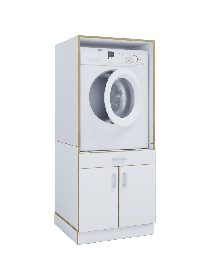 Überbauschrank Waschmaschine Überbau Rislo CL XL in Weiß