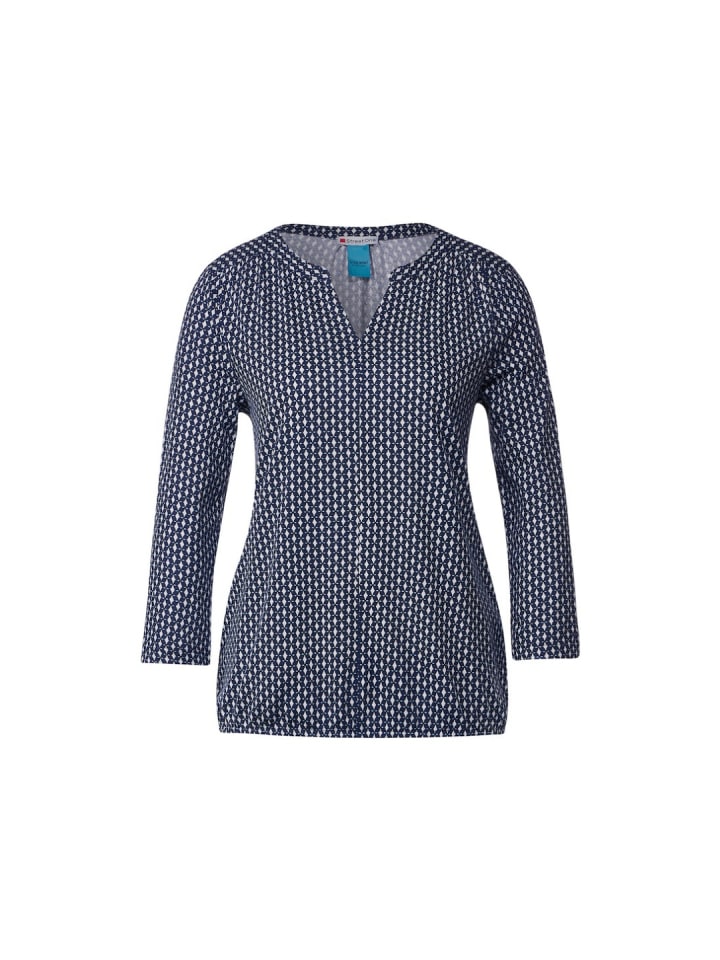 Langarmshirt in deep blue