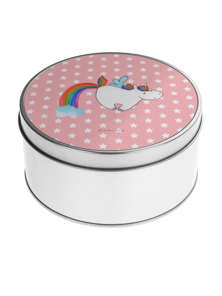 Kaffeedose Einhorn Fliegendes Pferd ohne Spruch in Rot Pastell