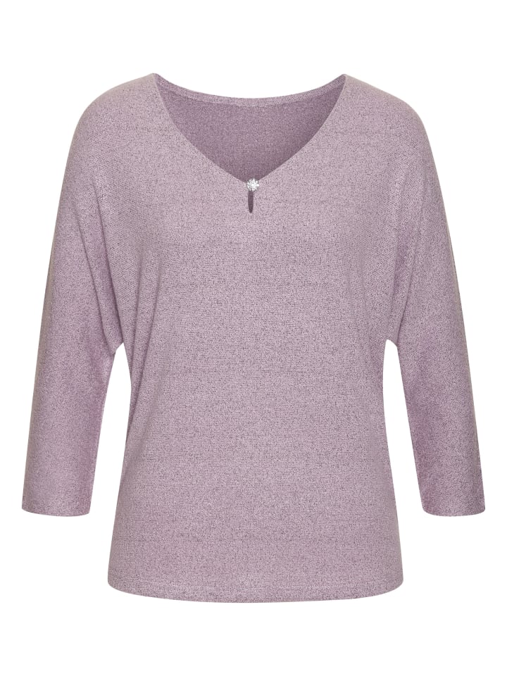 3/4-Arm-Shirt in flieder