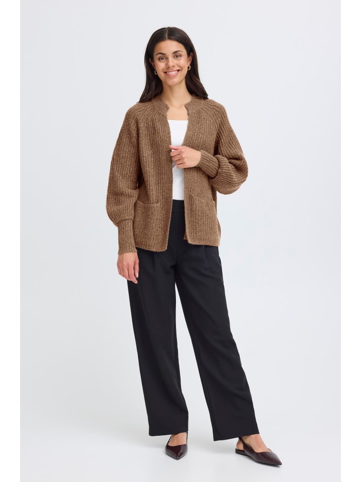 Strickjacke FRBEVERLY Regular fit in Rain Drum Melange