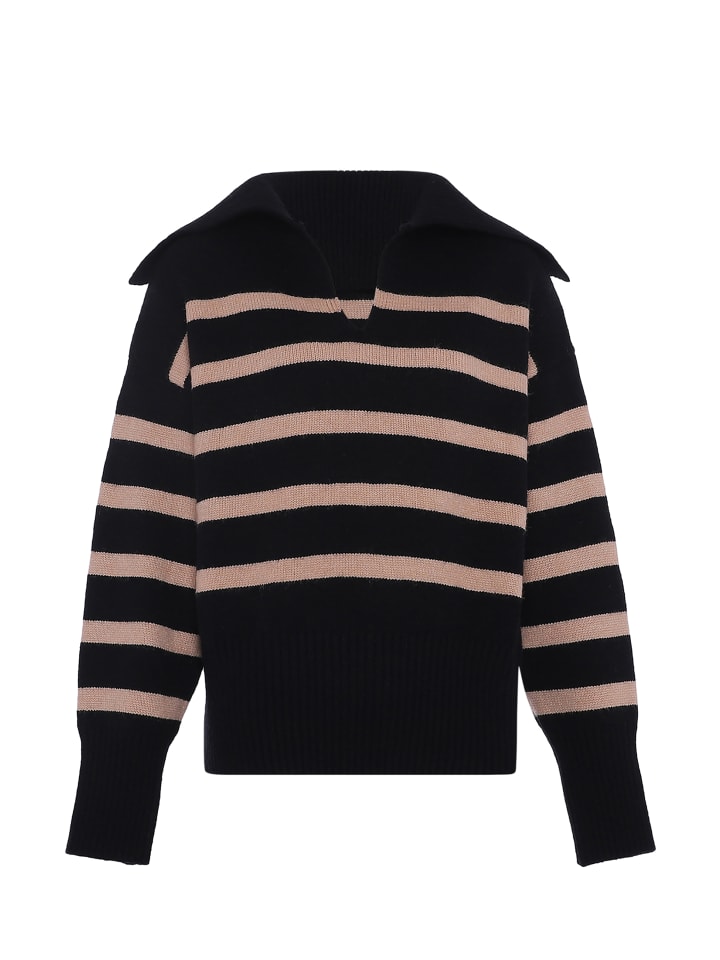 Damen Sweater in SCHWARZ BEIGE