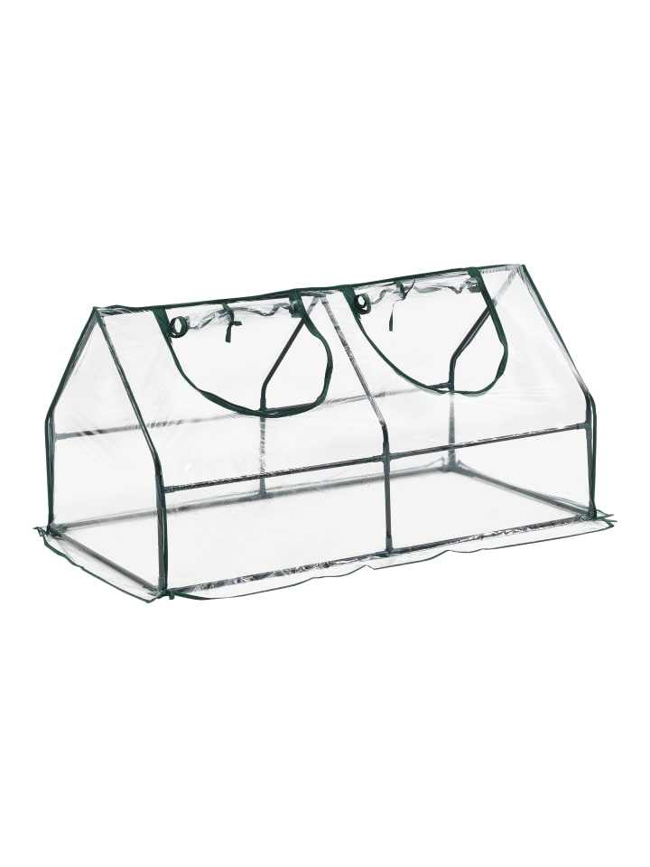 Mini Gewächshaus Laubach in Transparent (L)120cm (B)60cm (H)60cm