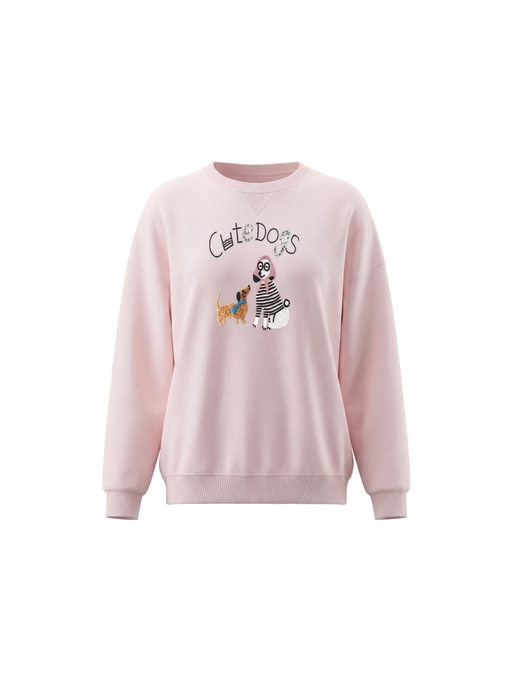 Women Sweatshirt in Light Rose