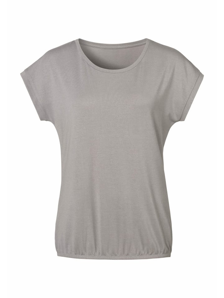 Rundhalsshirt in grau