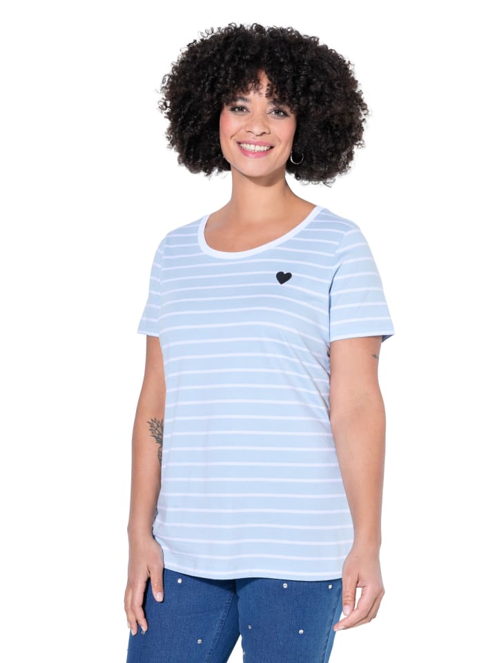 Shirt in quellenblau