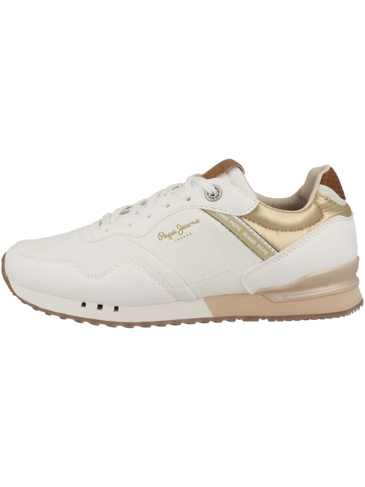 Sneaker low London Snake in weiss
