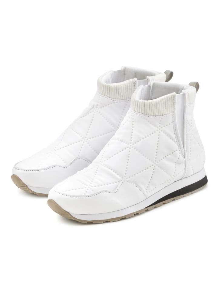 Winterstiefelette in weiß