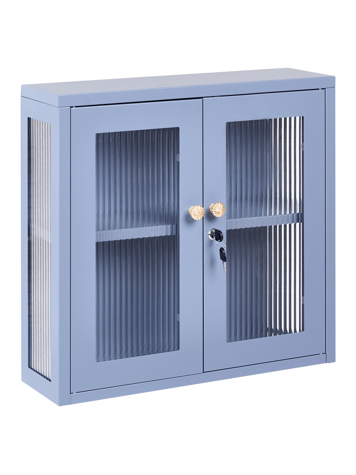 Büroschrank HARLYN in Blau - (W) 60 x (H) 57 x (L) 18 cm
