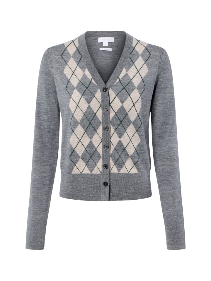 Strickjacke in anthrazit - 0002
