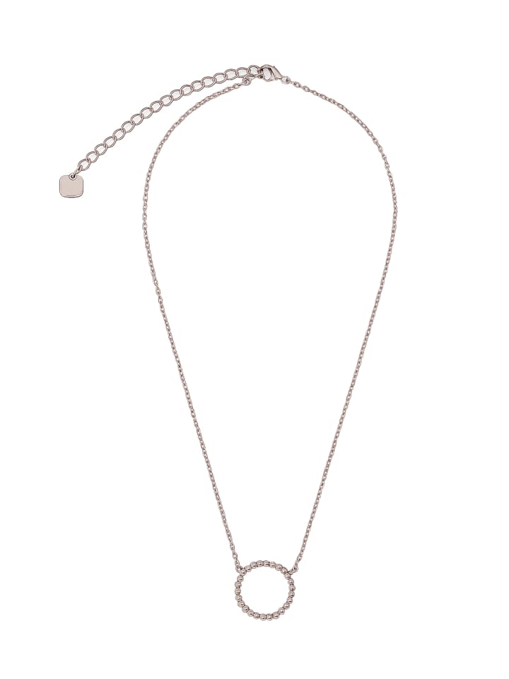 Halskette mit Ringanhänger filigran in Silber