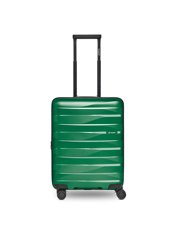 Travel 4 Rollen Kabinentrolley S 55 cm mit Dehnfalte emerald green metallic