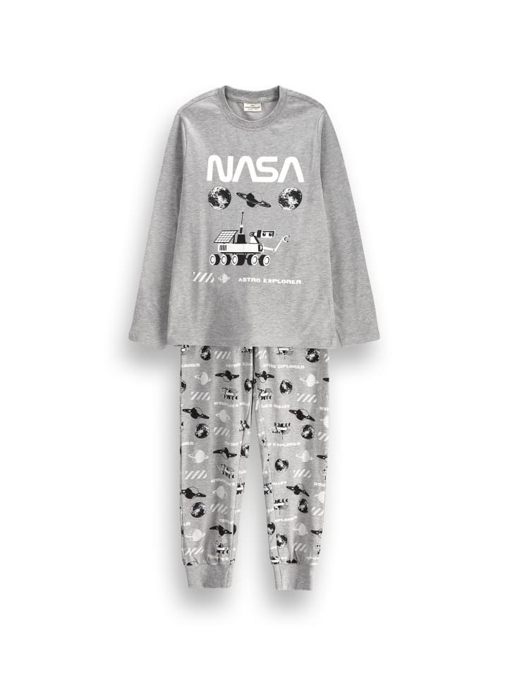Jungenpyjama in grau