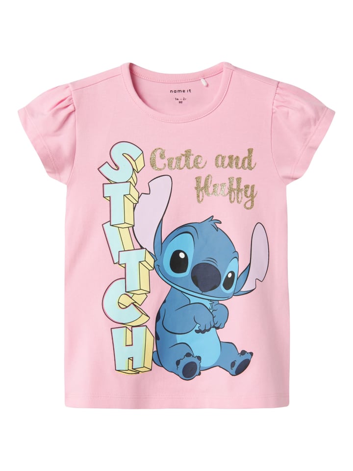 T-Shirt NMFFOLLY STITCH S/S TOP in pink frosting