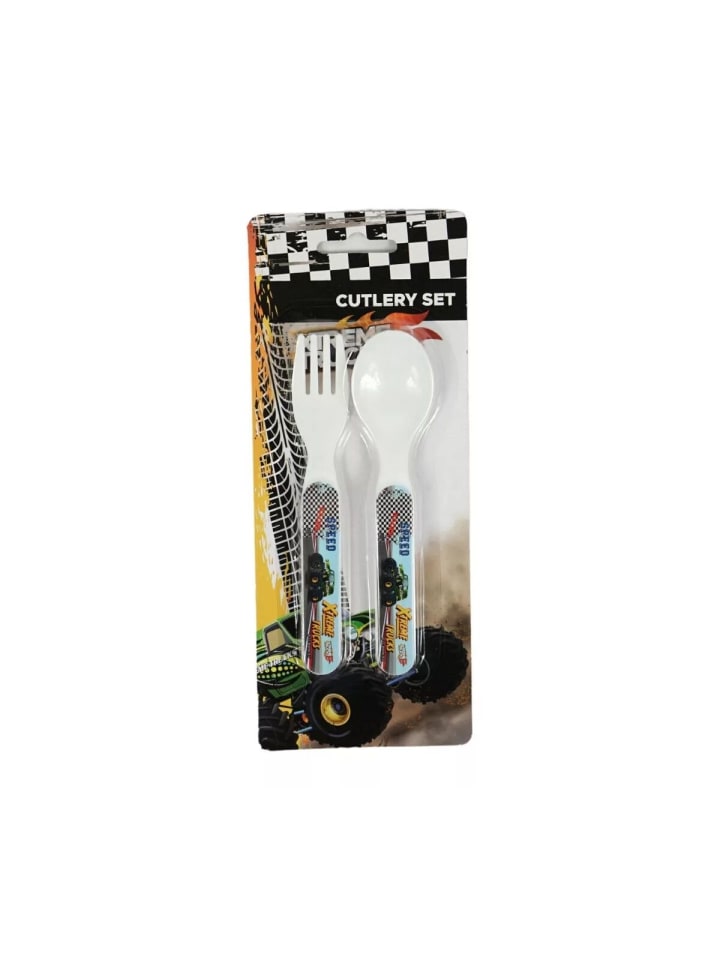 Fahrzeug Xtreme Kunststoff-Besteckset - 2-teilig