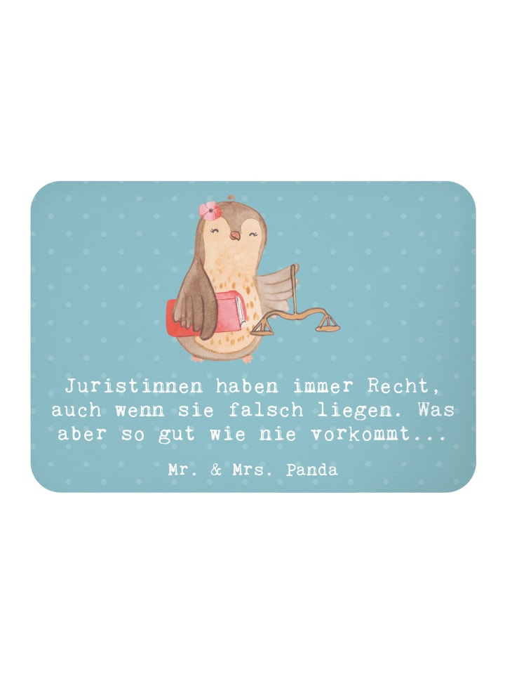 Magnet Juristin Recht mit Spruch in Meeresbrise
