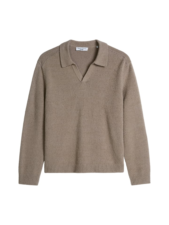 Bouclé-Pullover regular in Dolphin