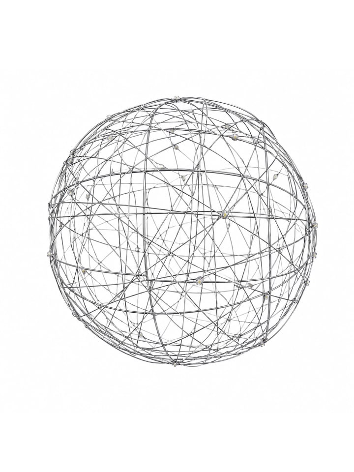 LED Dekokugel in Silber - Ø 20 cm
