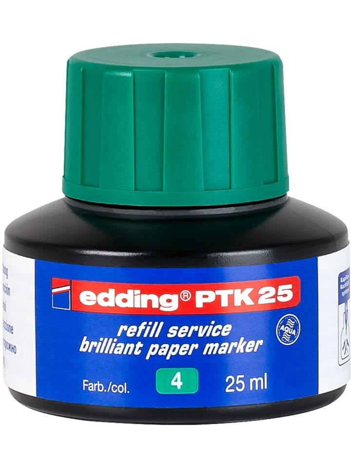 Nachfülltinte edding PTK 25 für edding brilliant paper 25 ml grün