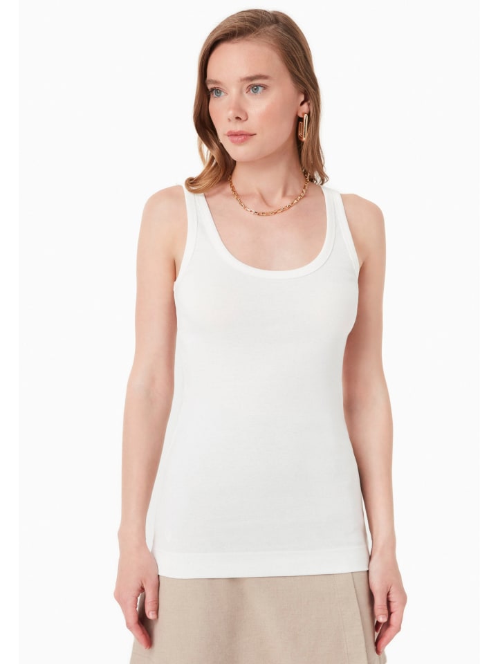 Top "WCASUAL013" in Cremeweiß