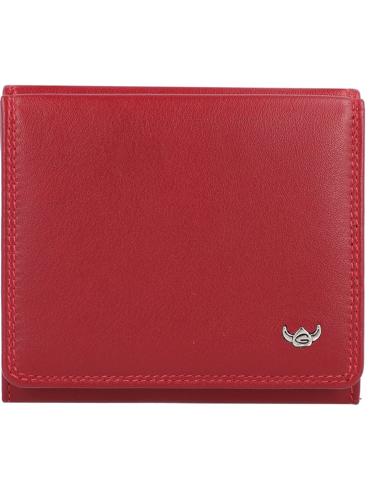 Polo Geldbörse RFID Schutz Leder 10 cm rot