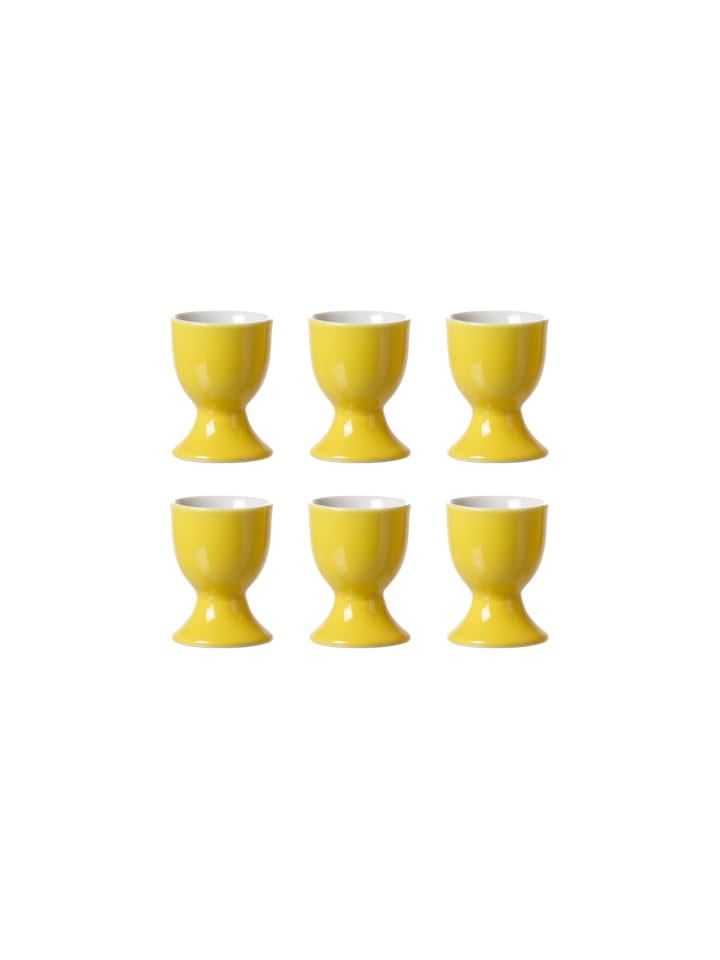 6er Set Eierbecher Doppio in Gelb ø 5 cm