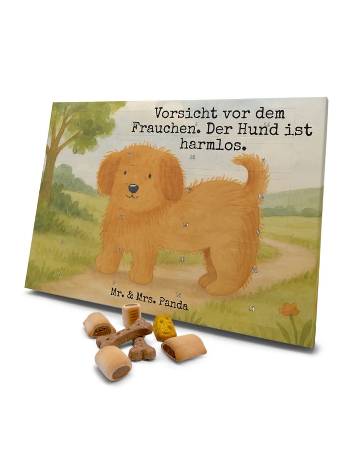 Hunde Weihnachtskalender Hund Flauschig Design ... in Weiß