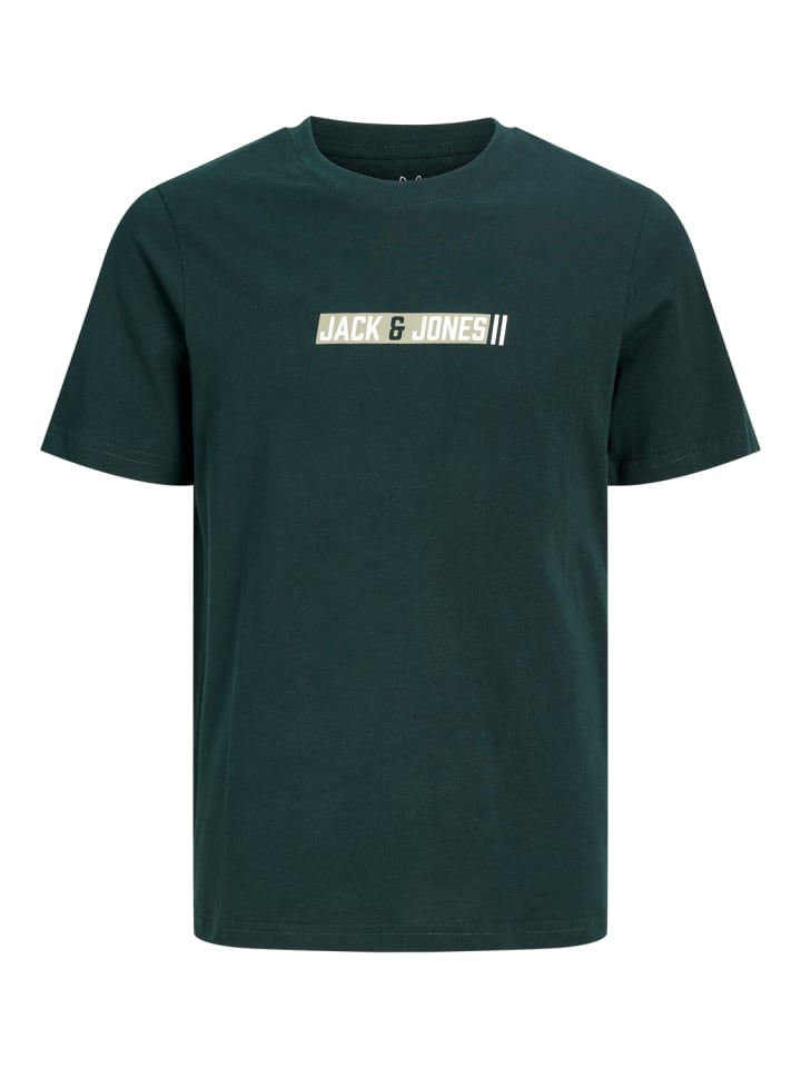 T-Shirt Kurzarm Basic Rundhals Jjmunk in scarab