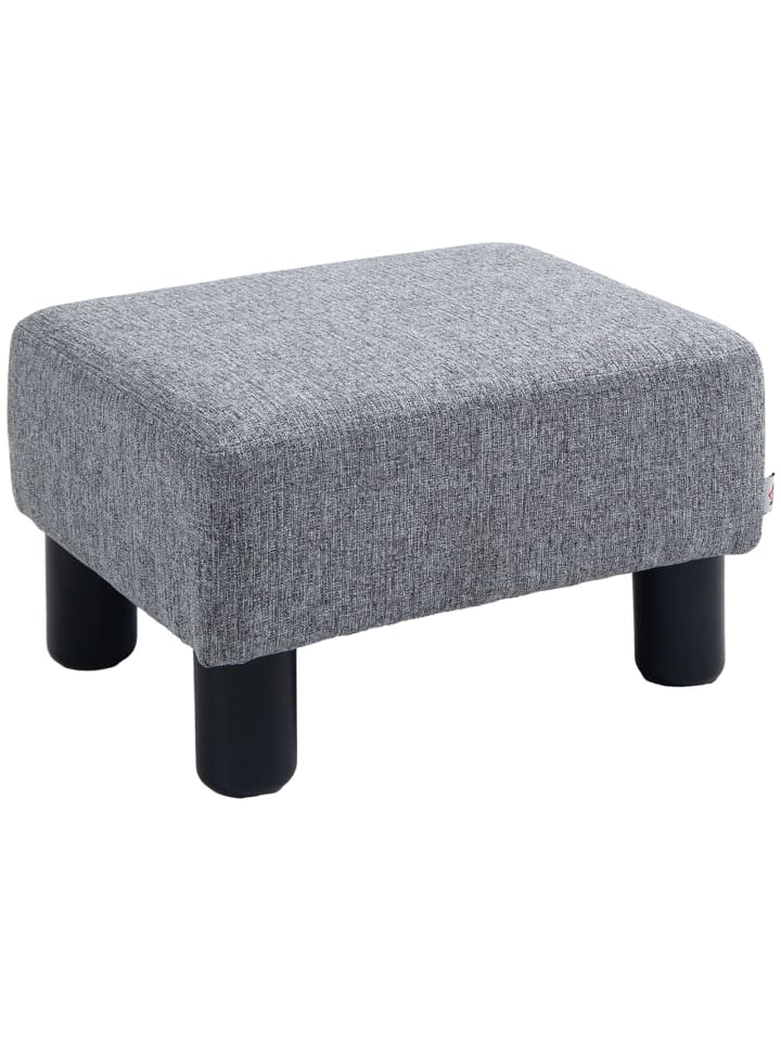 Fußhocker in Grau 40L x 30B x 24H cm