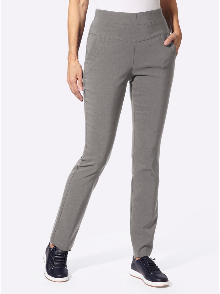Schlupfhose in grau