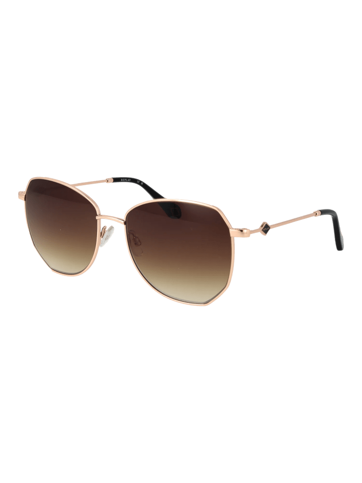 Frauen Sonnenbrille Schmetterling Rose Gold