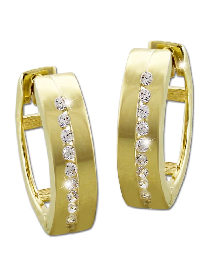 Ohrringe Gold 333 Gelbgold - 8 Karat Glamour Line Creolen