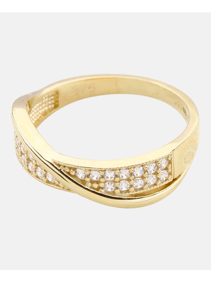 Eternity-Ring aus 375 Gelbgold mit Zirkonia