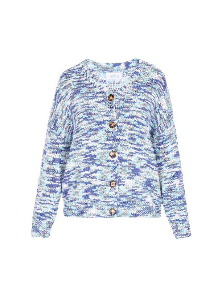 Women Cardigan in blue multicolor