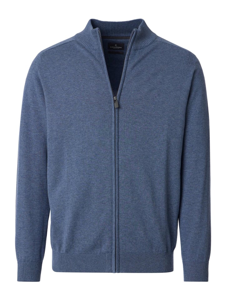 Strickjacke Basic in Blau