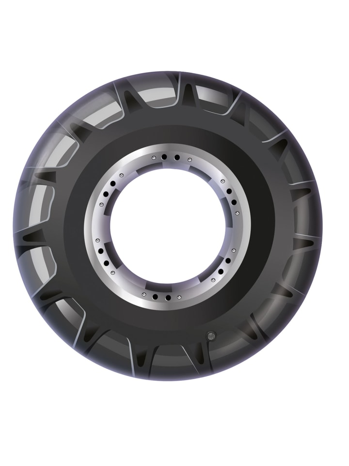 Schwimmring Tyre in Schwarz ab 3 Jahre
