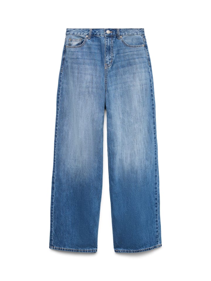 Weit geschnitten in Medium Blue Denim