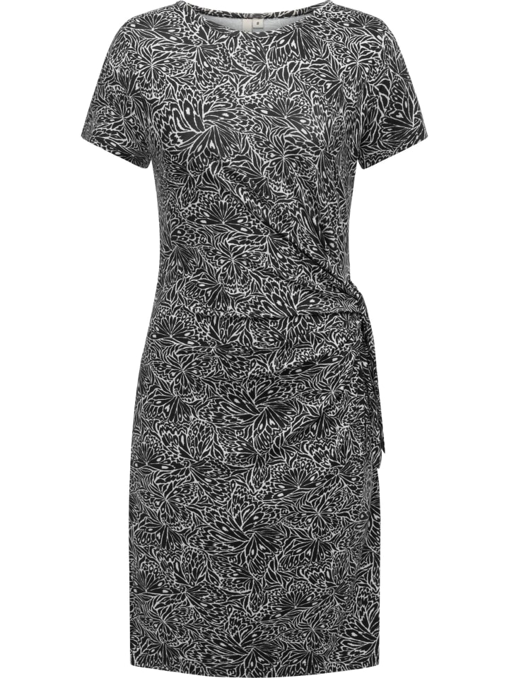 Shirtkleid Knotta Print in Midnight