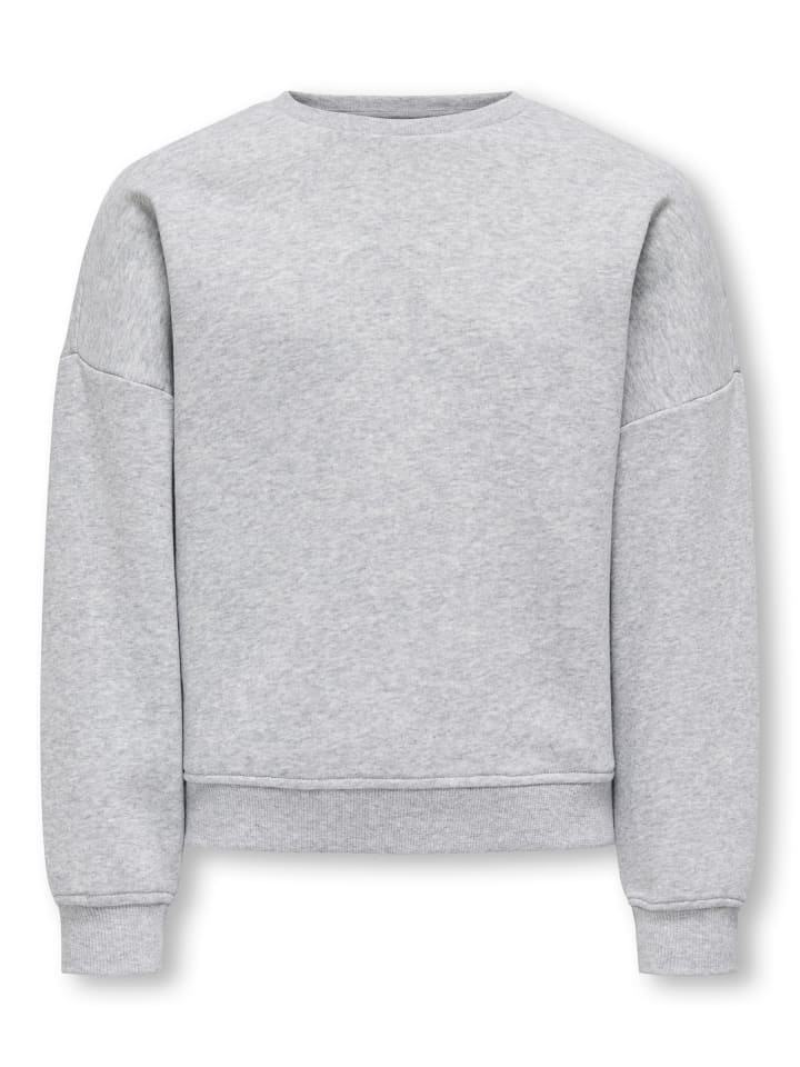 Sweatshirt in Light Grey Melange