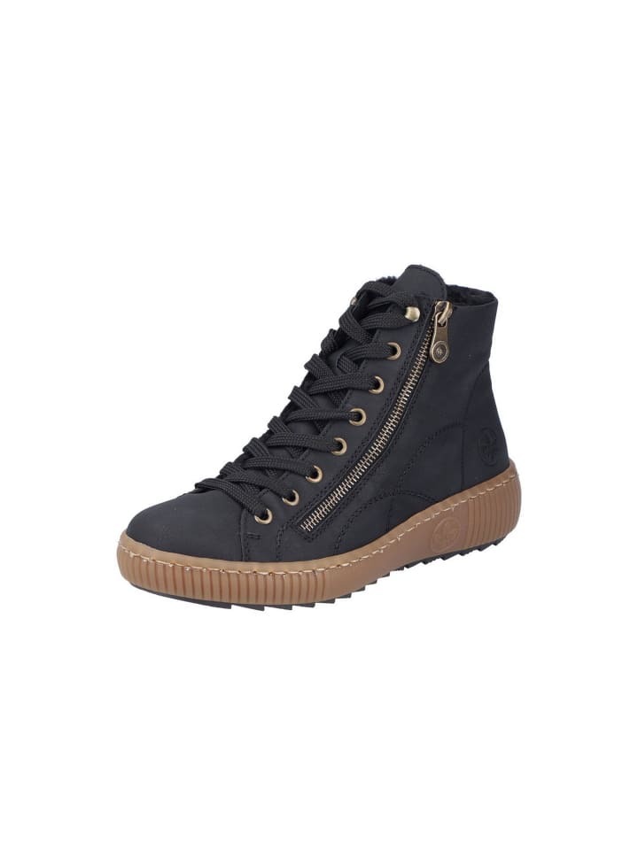 Hightop-Sneaker in schwarz