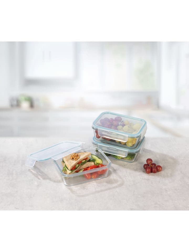 Glas-Frischhaltedosen Klick-it 6-tlg. 900ml transparent Transparent