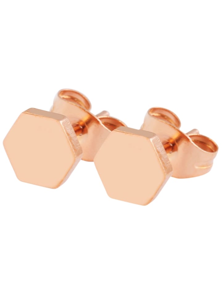 Damen Ohrringe – Ohrstecker aus Edelstahl in gold