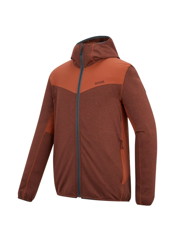 Fleecejacke Finchdale mit Kapuze in rot