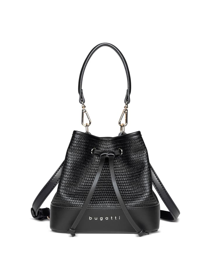 Isa Schultertasche 18 cm schwarz