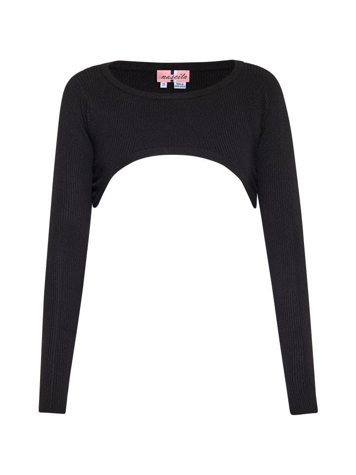 Damen Crop-Top in Schwarz