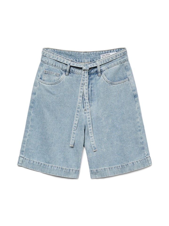 Jeans-Shorts in Light Blue Denim