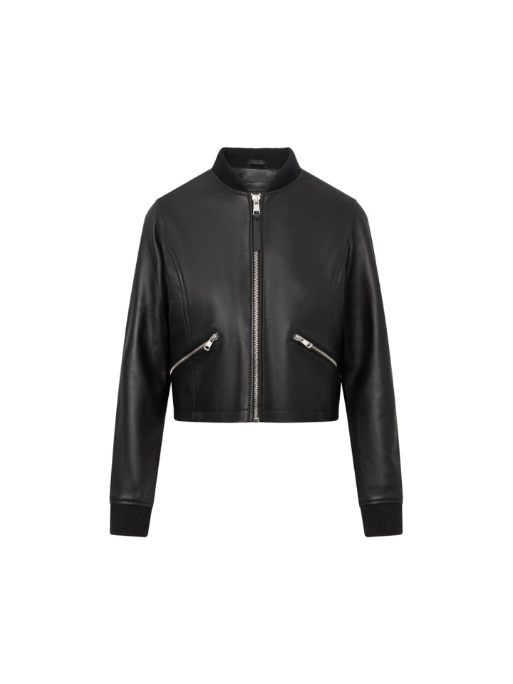 Lederjacke Darcie Bomber in schwarz