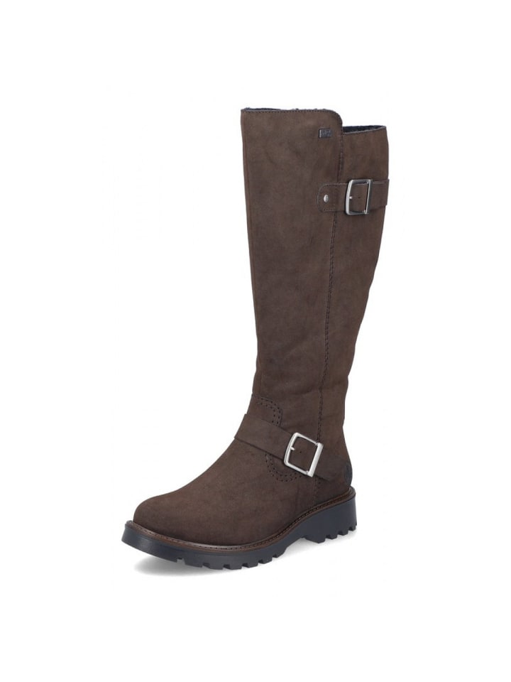 Schaftstiefel in Braun