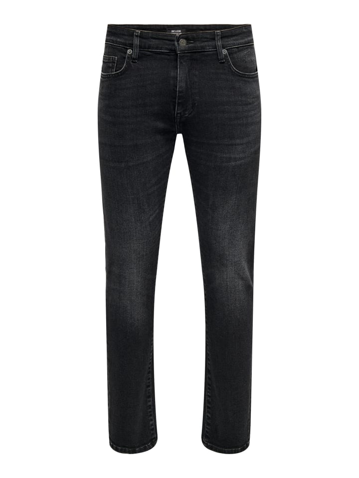 Jeans Slim Fit Denim Pants in Schwarz